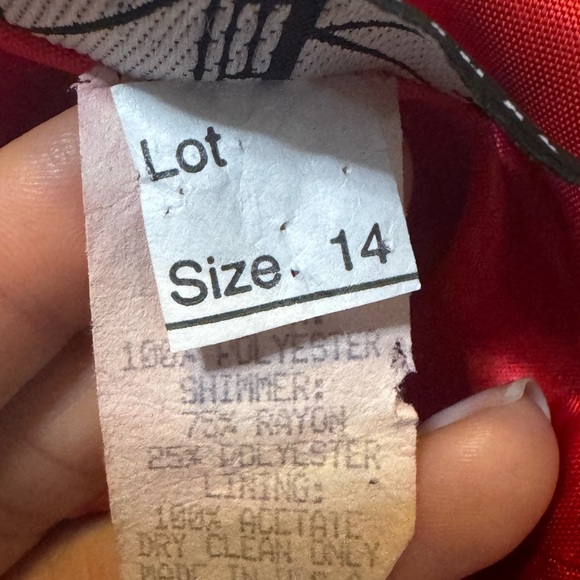 Elegant Red Niki Livas Formal Dress Sz 14 - Picture 5 of 5